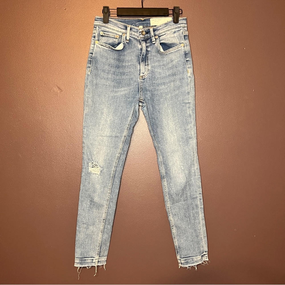 Rag & Bone high rise ankle skinny jeans